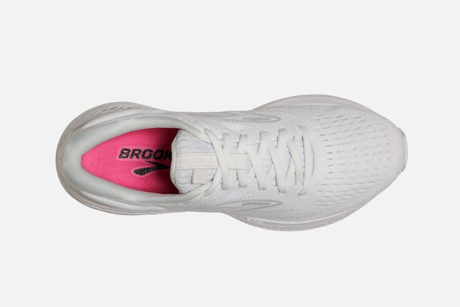 Brooks Glycerin Gts 19 Road Löparskor Dam - Vita - 3906-ZXHIJ